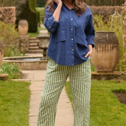 Auden Stripe Trousers Green