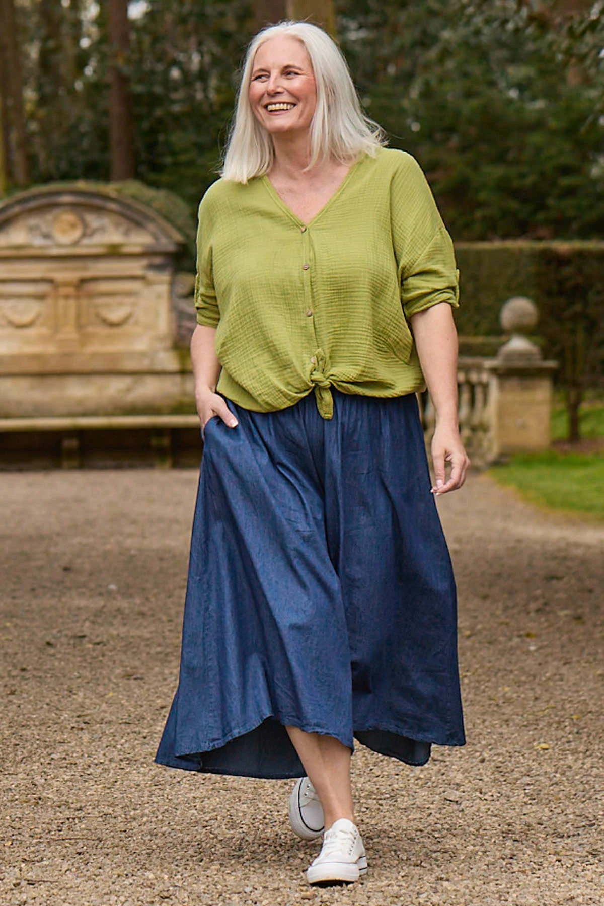 Kamala Denim Culottes Dark Denim 3 Kamala Denim Culottes Dark Denim