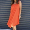Charlene Sleeveless Dress Orange 2 Charlene Sleeveless Dress Orange -Kitandkaboodal Store IMG 0006 a3e6f37f 6bf5 427d 8ee5 6ec7f1e067f4