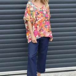 Luciella Print Top Fuchsia -Kitandkaboodal Store IMG 0025 c99f6cc3 56ca 4fd9 a918 7450362ae139