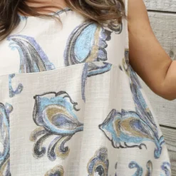 Carrie Sleeveless Pattern Cotton Dress Stone -Kitandkaboodal Store IMG 0026 4690a078 d066 4044 9a81 9292668b45a0