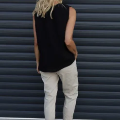 Persephone Sleeveless Linen Top Black -Kitandkaboodal Store IMG 0049 754c327e 5ff2 487f 8f31 f1396ae344c3