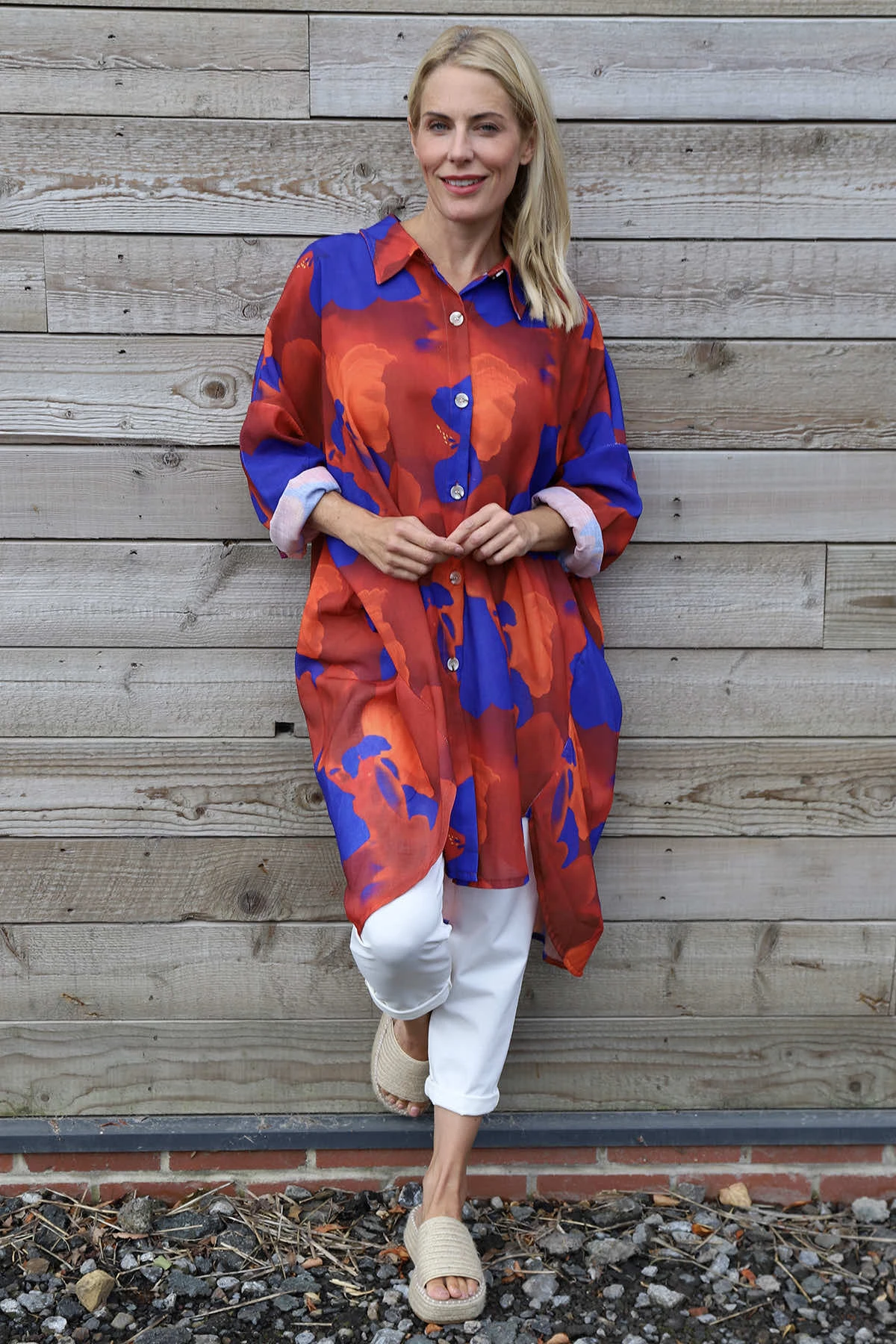 Macie Print Shirt Burnt Orange 3 Macie Print Shirt Burnt Orange