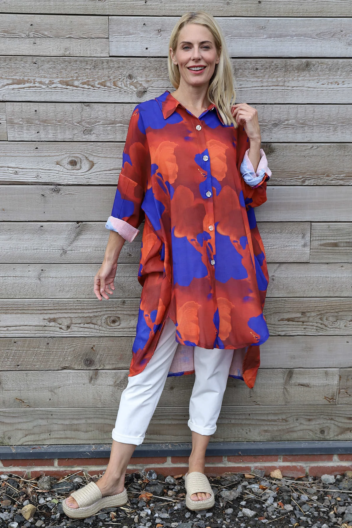 Macie Print Shirt Burnt Orange 4 Macie Print Shirt Burnt Orange - Image 2