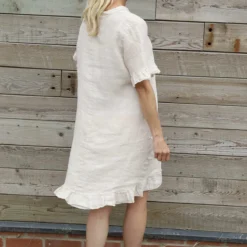 Eliane Frill Hem Linen Tunic Stone 9 Eliane Frill Hem Linen Tunic Stone -Kitandkaboodal Store IMG 0058 669c1c10 8f17 4833 9494 3d81ef70869f