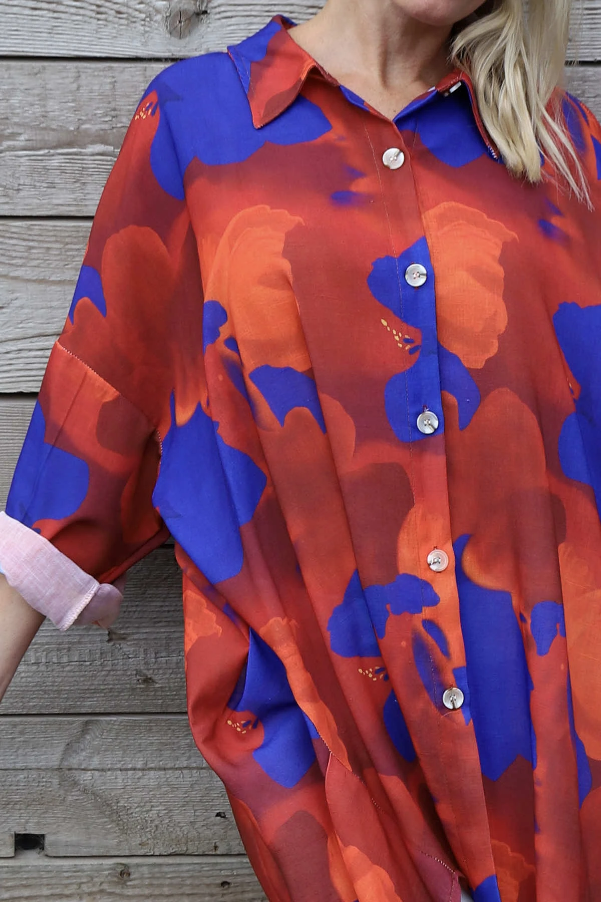 Macie Print Shirt Burnt Orange 5 Macie Print Shirt Burnt Orange - Image 3