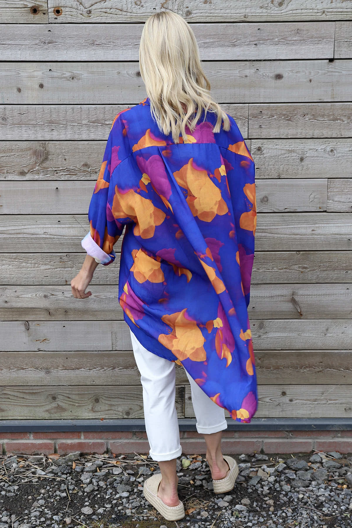 Macie Print Shirt Cobalt 8 Macie Print Shirt Cobalt - Image 6