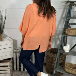 Isolde Linen Top Orange -Kitandkaboodal Store IMG 0078 650b95d3 3ab6 45b1 9195 a97d00cd00d3
