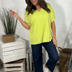 Burford V-Neck Top Lime 8 Burford V-Neck Top Lime -Kitandkaboodal Store IMG 0092 15730892 a88f 45ca a244 63e8c9b6619e