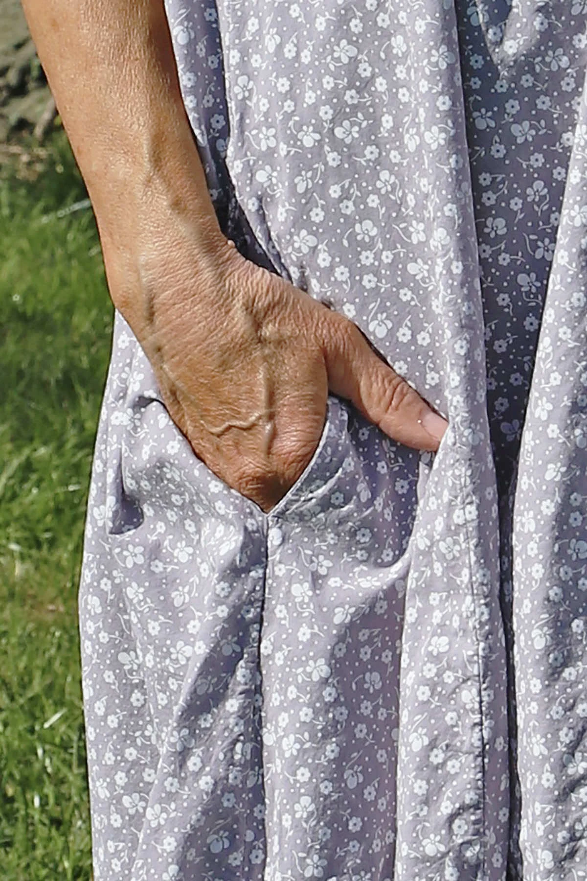 Rosalind Ditsy Cotton Dress Mocha 5 Rosalind Ditsy Cotton Dress Mocha - Image 3