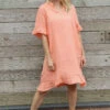 Eliane Frill Hem Linen Tunic Orange 2 Eliane Frill Hem Linen Tunic Orange -Kitandkaboodal Store IMG 0125 61f6b0b5 a908 4afc b9bb a43efd835857