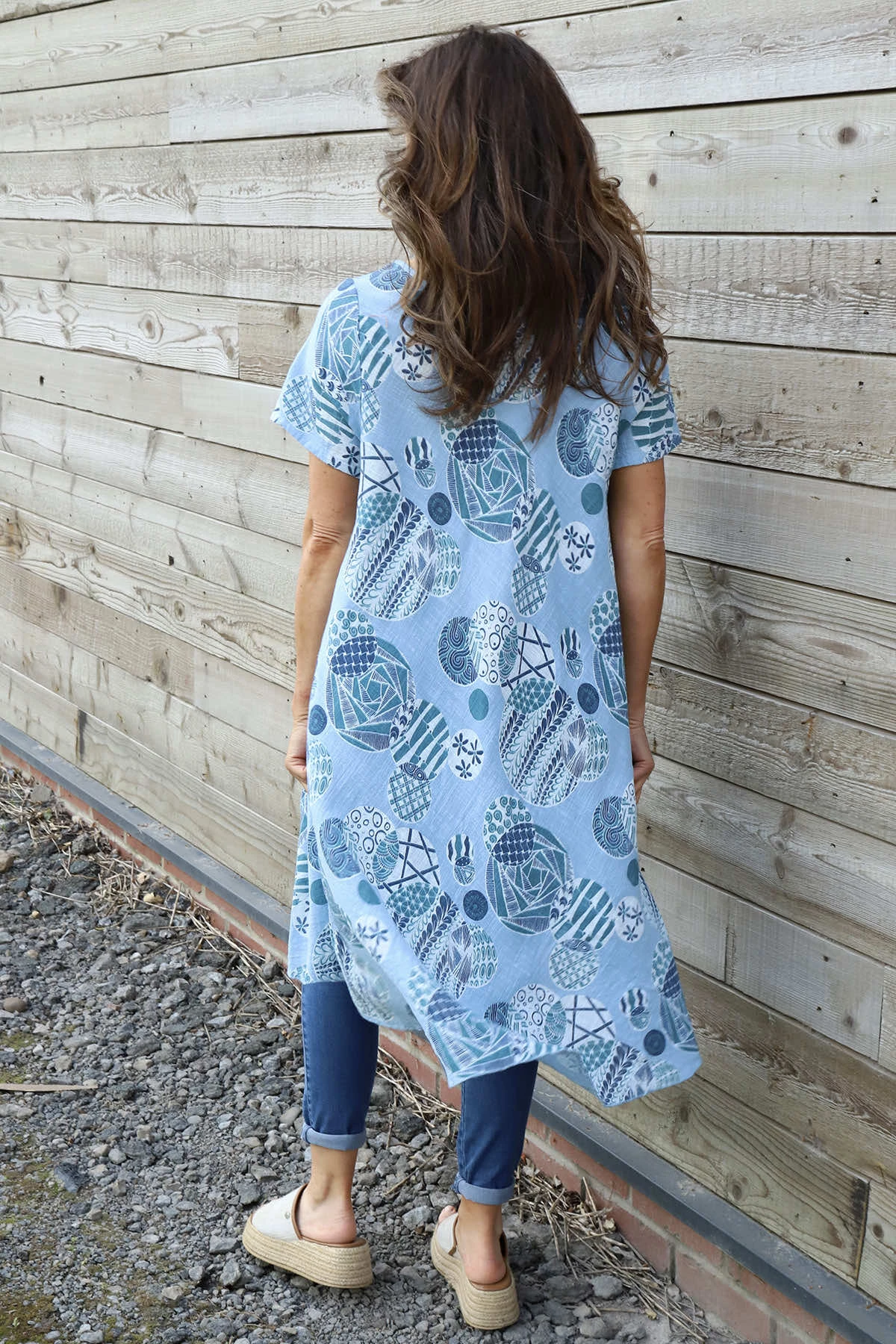 Aggie Cotton Tunic Light Blue 6 Aggie Cotton Tunic Light Blue - Image 4