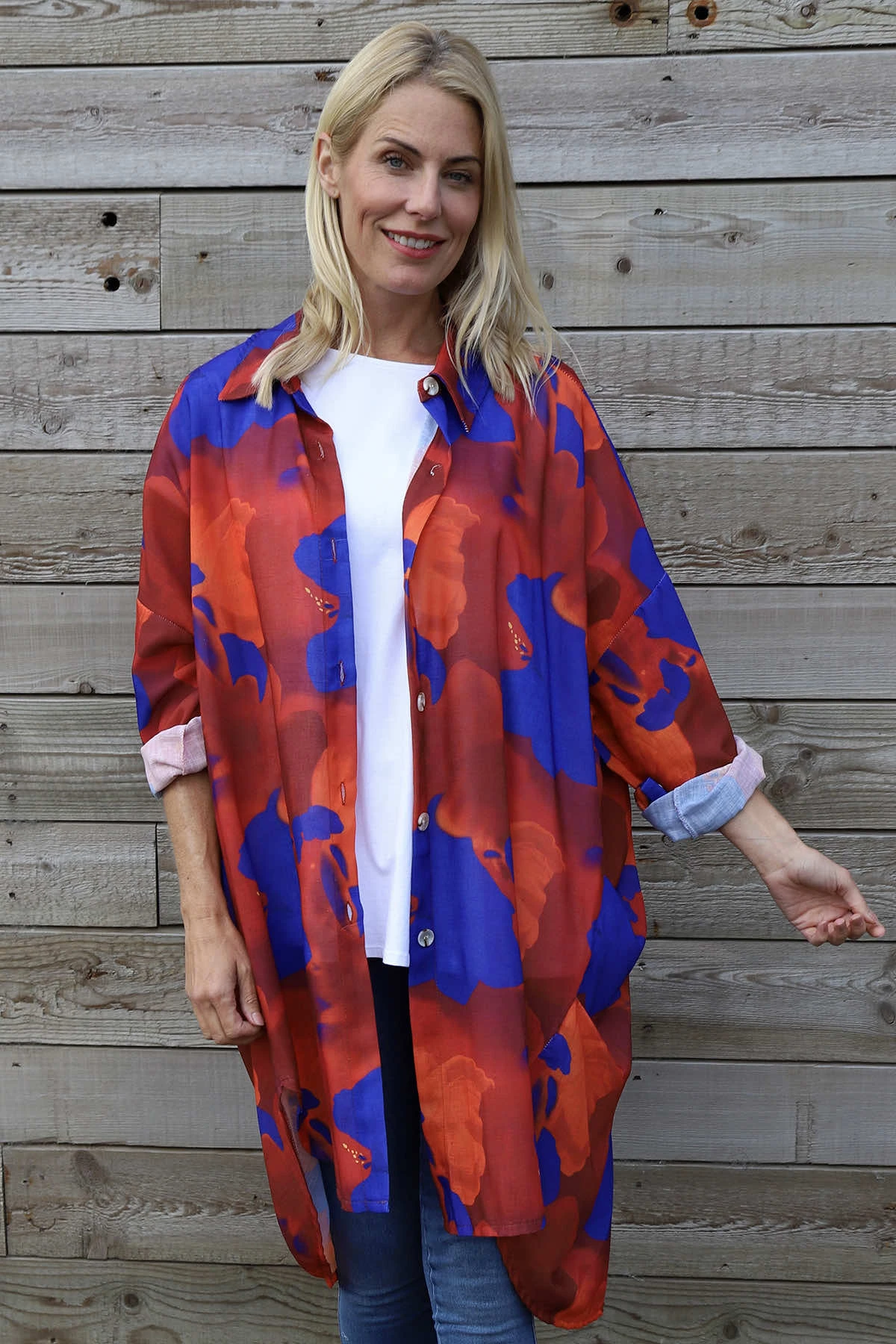 Macie Print Shirt Burnt Orange 7 Macie Print Shirt Burnt Orange - Image 5