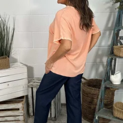 Burford V-Neck Top Orange 9 Burford V-Neck Top Orange -Kitandkaboodal Store IMG 0168 4cce6b63 e48c 4c14 85e3 57b0886b15aa