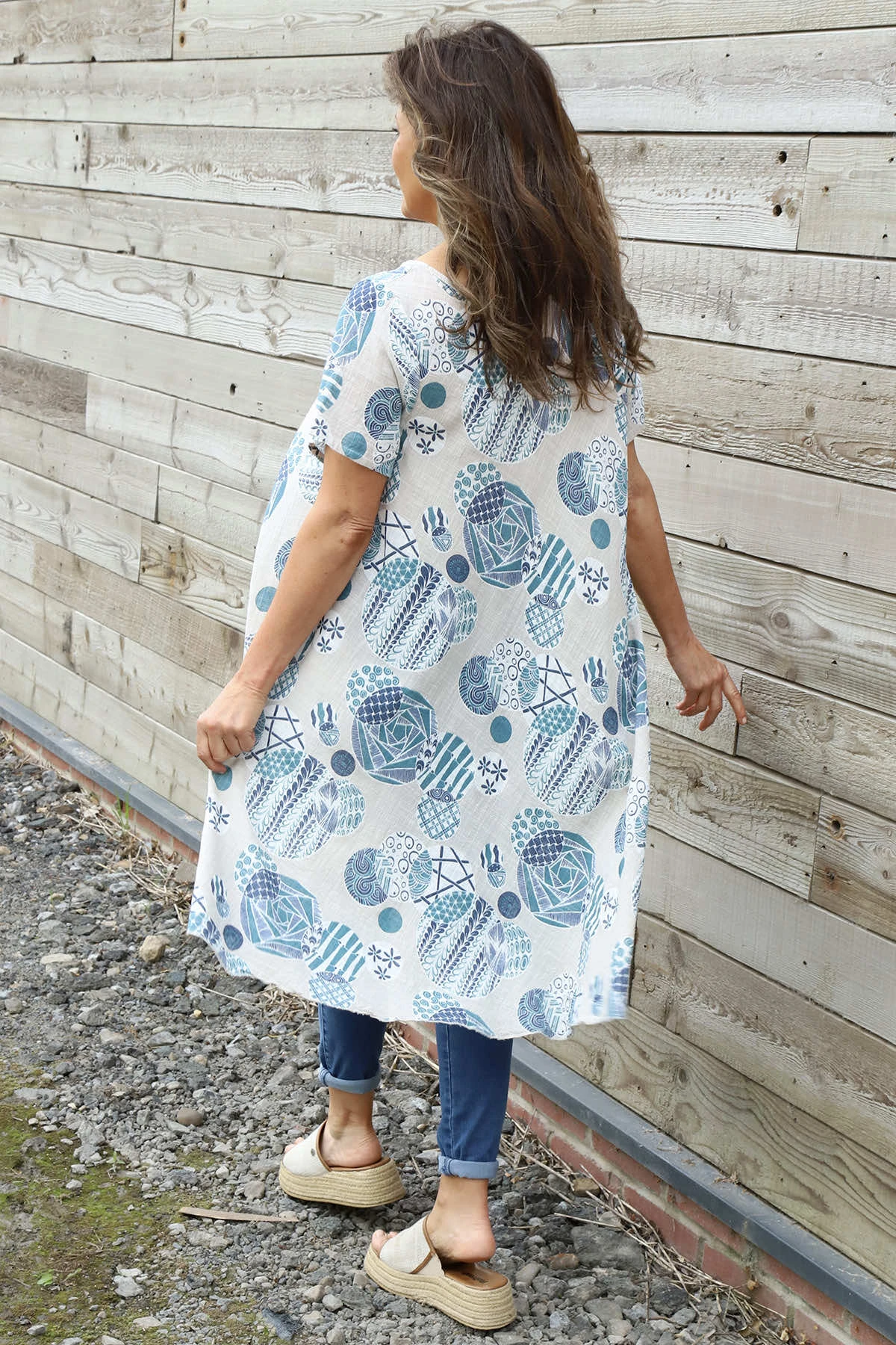 Aggie Cotton Tunic Stone 6 Aggie Cotton Tunic Stone - Image 4