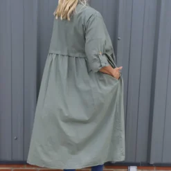 Meryl Long Cotton Jacket Khaki 11 Meryl Long Cotton Jacket Khaki -Kitandkaboodal Store IMG 0218 c1106176 fe4b 431c a9df 86d4a3d22542