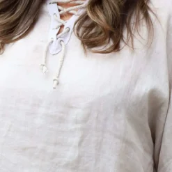 Celestina Tie Detail Linen Top Stone 8 Celestina Tie Detail Linen Top Stone -Kitandkaboodal Store IMG 0238 203c97e3 81d9 4c14 a301 8f9e79079147