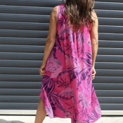 Rosina Botanical Print Sleeveless Dress Fuchsia 9 Rosina Botanical Print Sleeveless Dress Fuchsia -Kitandkaboodal Store IMG 0241 e6016ce4 3092 4642 b6b3 ae335b6d5fbc