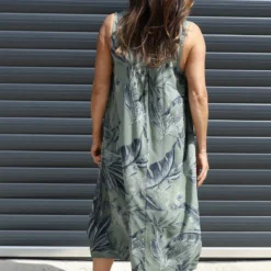 Rosina Botanical Print Sleeveless Dress Khaki 9 Rosina Botanical Print Sleeveless Dress Khaki -Kitandkaboodal Store IMG 0257 6db5a13e 5156 417a 8971 e6c469115b2b