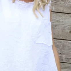 Therese Sleeveless Linen Top White 8 Therese Sleeveless Linen Top White -Kitandkaboodal Store IMG 0259 48170989 9038 4a37 af61 10a2d12e19e1