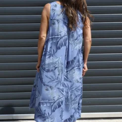 Rosina Botanical Print Sleeveless Dress Blue 9 Rosina Botanical Print Sleeveless Dress Blue -Kitandkaboodal Store IMG 0277 42498876 0da6 4cd5 9d60 ffad24406d0d