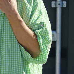 Kyan Gingham Hooded Cotton Shirt Green 8 Kyan Gingham Hooded Cotton Shirt Green -Kitandkaboodal Store IMG 0287 5c8cee55 88f8 4f0d 8da0 6d4f043f8dfb