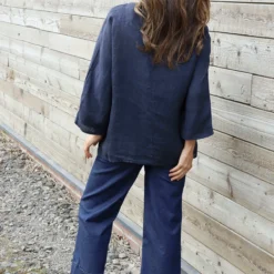 Celestina Tie Detail Linen Top Navy 9 Celestina Tie Detail Linen Top Navy -Kitandkaboodal Store IMG 0294 e6c2d443 33d5 4e0a 828c 1822afc1cc48