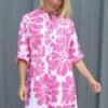 Amelia Tropical Print Cotton Shirt Fuchsia 1 Amelia Tropical Print Cotton Shirt Fuchsia -Kitandkaboodal Store IMG 0302 70467528 2e57 4176 b459 f4ad3197640f