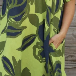 Polzeath Rose Print Linen Dress Olive 8 Polzeath Rose Print Linen Dress Olive -Kitandkaboodal Store IMG 0302 b7dba222 be2e 4747 a16b ff706881e2ed