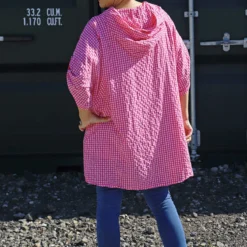 Kyan Gingham Hooded Cotton Shirt Fuchsia 9 Kyan Gingham Hooded Cotton Shirt Fuchsia -Kitandkaboodal Store IMG 0306 c109c81f c2dc 4fbb bb93 597a01d88169