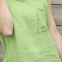 Therese Sleeveless Linen Top Green -Kitandkaboodal Store IMG 0315 14da4006 69ec 4f87 9ba5 7fd72ba80ee4