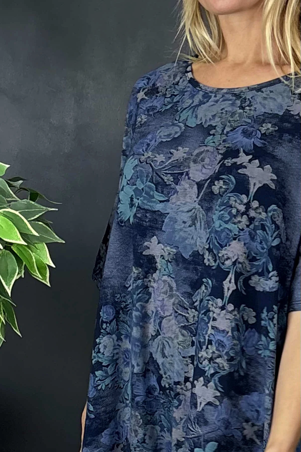 Fleur Floral Cotton Dress Navy 5 Fleur Floral Cotton Dress Navy - Image 3