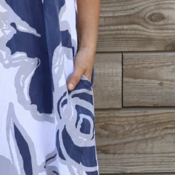 Polzeath Rose Print Linen Dress White 8 Polzeath Rose Print Linen Dress White -Kitandkaboodal Store IMG 0322 2211b523 6adc 4e95 8abc d4f5fa6f8590