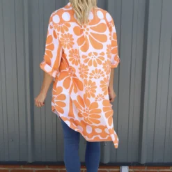 Amelia Tropical Print Cotton Shirt Orange 9 Amelia Tropical Print Cotton Shirt Orange -Kitandkaboodal Store IMG 0326 0786ef6c b559 451f 98b9 1902b917fd67