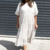 Soleil Tiered Crinkle Cotton Dress Stone -Kitandkaboodal Store IMG 0329 7e626774 1243 4303 a8ce 5873d858e9bc