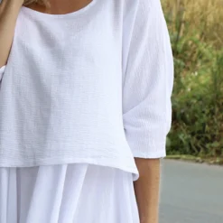 Danisha Cotton Dress Co-Ord White 8 Danisha Cotton Dress Co-Ord White -Kitandkaboodal Store IMG 0341 d856ba72 26a5 4496 b733 afb36345daf0