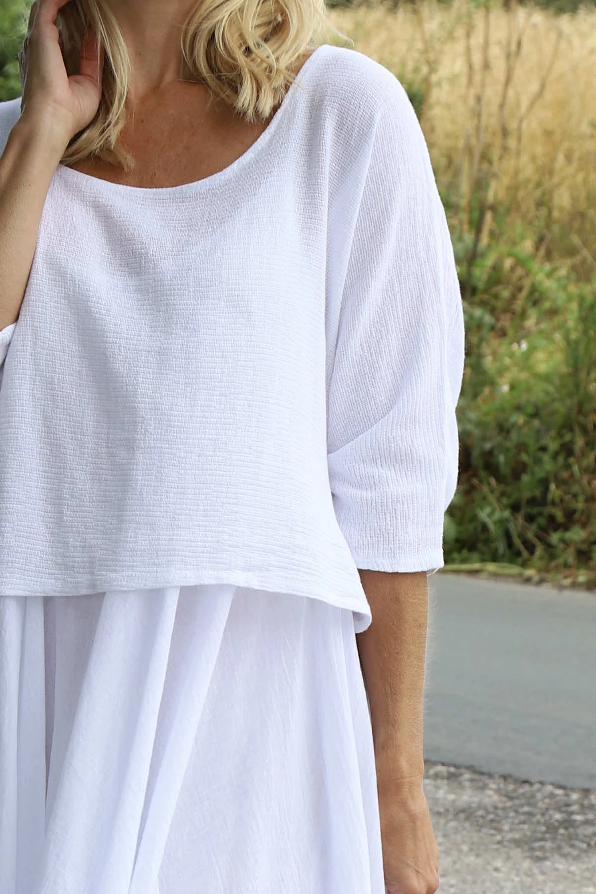 Danisha Cotton Dress Co-Ord White 5 Danisha Cotton Dress Co-Ord White - Image 3