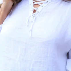 Celestina Tie Detail Linen Top White 8 Celestina Tie Detail Linen Top White -Kitandkaboodal Store IMG 0342 021ef858 77ba 49f3 a59d 4898d8e46b0b