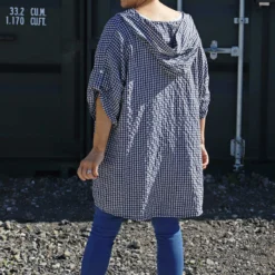 Kyan Gingham Hooded Cotton Shirt Navy -Kitandkaboodal Store IMG 0362 de6be576 c685 40a8 b825 2af4319d76bb