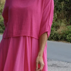 Danisha Cotton Dress Co-Ord Fuchsia -Kitandkaboodal Store IMG 0364 032d22b5 7f54 4a43 b272 af050570d821