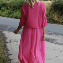 Danisha Cotton Dress Co-Ord Fuchsia -Kitandkaboodal Store IMG 0367 4ede3ac3 fa4f 4a5d a7f1 c65ee67c8d13