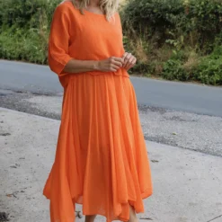 Danisha Cotton Dress Co-Ord Orange