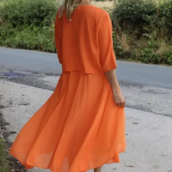 Danisha Cotton Dress Co-Ord Orange 9 Danisha Cotton Dress Co-Ord Orange -Kitandkaboodal Store IMG 0380 99e3ba19 699e 456f 9a95 49a57b81d53e