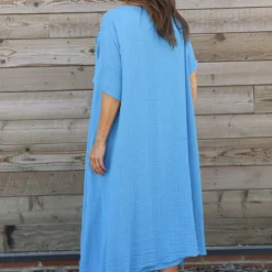 Lulworth Layered Rosette Linen Dress Blue 9 Lulworth Layered Rosette Linen Dress Blue -Kitandkaboodal Store IMG 0388 8b9f5fb7 2241 49ff be32 46bba90eef92