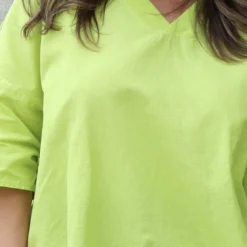 Brittany V-Neck Linen Top Lime 8 Brittany V-Neck Linen Top Lime -Kitandkaboodal Store IMG 0389 543624a8 2b70 4559 9985 c0ff60471d32