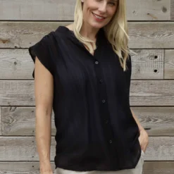 Kimmie Sleeveless Blouse Black -Kitandkaboodal Store IMG 0403 c13127d6 de37 444d 889a 06d6bcd2296a