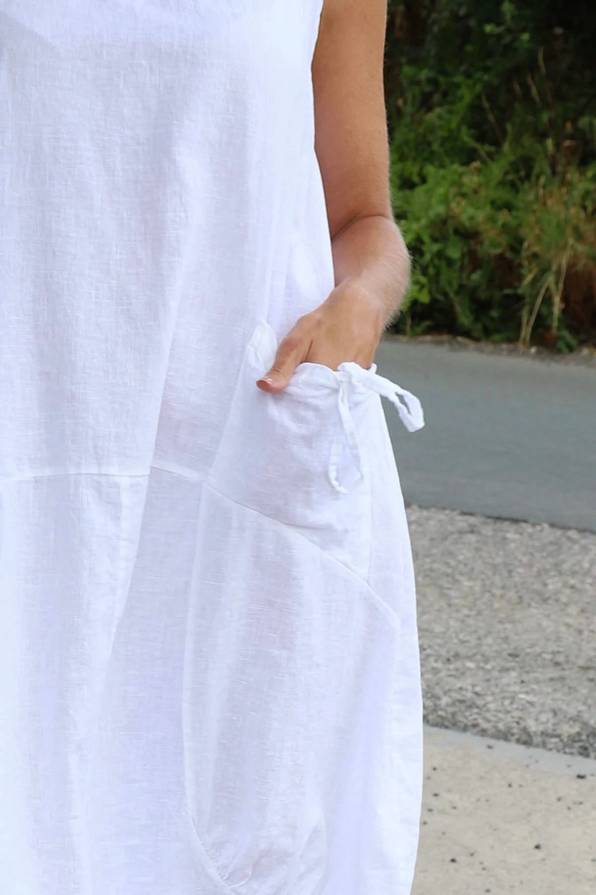 Holkham Linen Dress White 5 Holkham Linen Dress White - Image 3