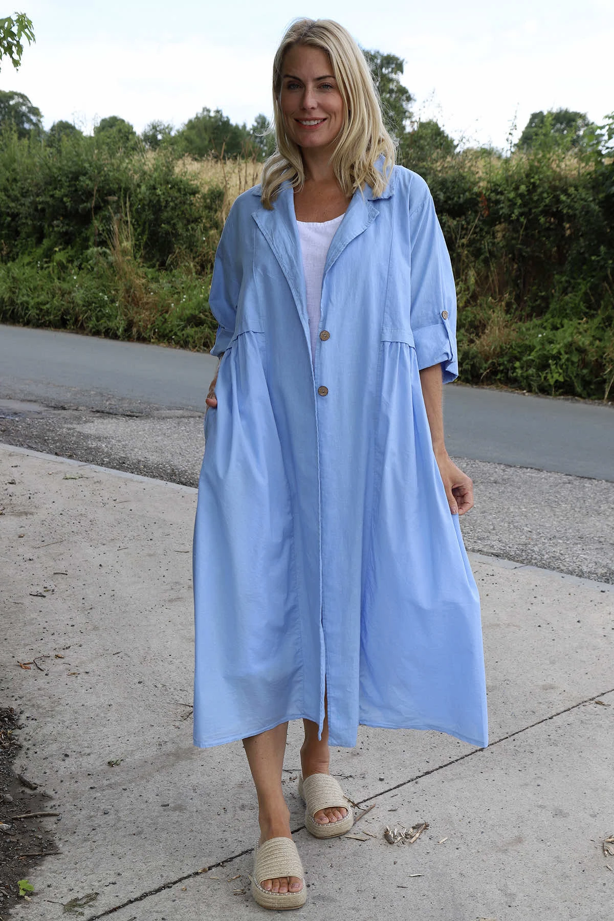 Holkham Linen Dress White 6 Holkham Linen Dress White - Image 4