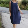 Holkham Linen Dress Navy 2 Holkham Linen Dress Navy -Kitandkaboodal Store IMG 0451 6212d206 bef8 4242 99d7 6a79dd648230