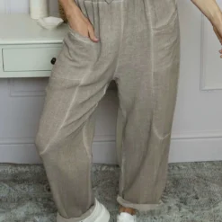 Trevina Washed Cotton Trousers Mocha 8 Trevina Washed Cotton Trousers Mocha -Kitandkaboodal Store IMG 0491 42a04f56 f037 44d6 bd89 bc1816d52a4a